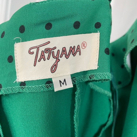Tatyana Green Vintage Dress (Unique Vintage) - Picture 7 of 7